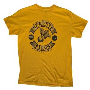 The office ripple junction hot topic medium yellow graphic Tee Shirt